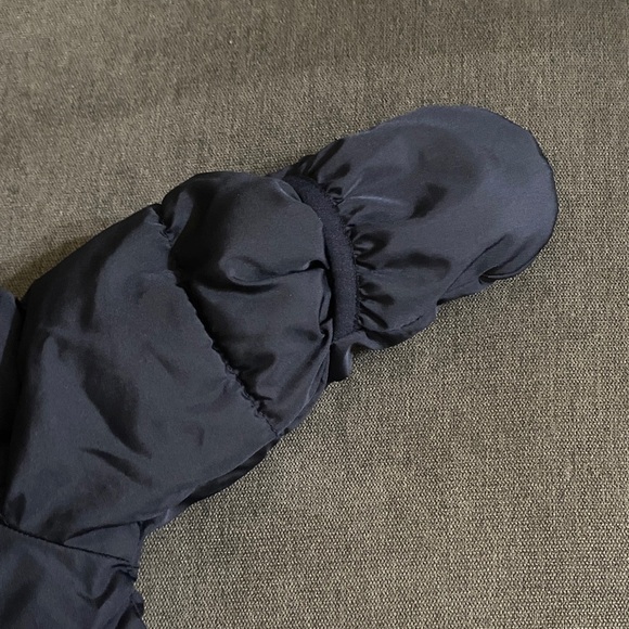 Navy Blue Baby Snowsuit with Bear Ears - Picture 3 of 7